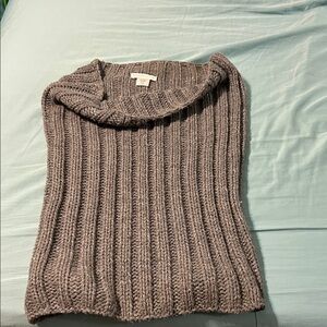 New York & Company Charcoal Cowl Neck Sweater for neck with coat.